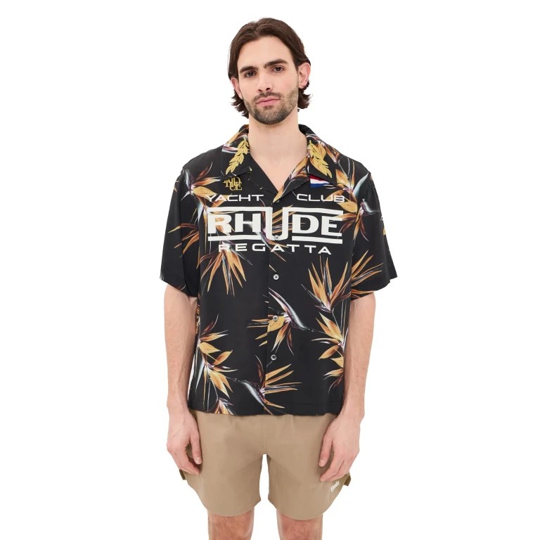 Rhude Rhude Regatta Club Hawaiian Shirt Multi/Yellow/White L