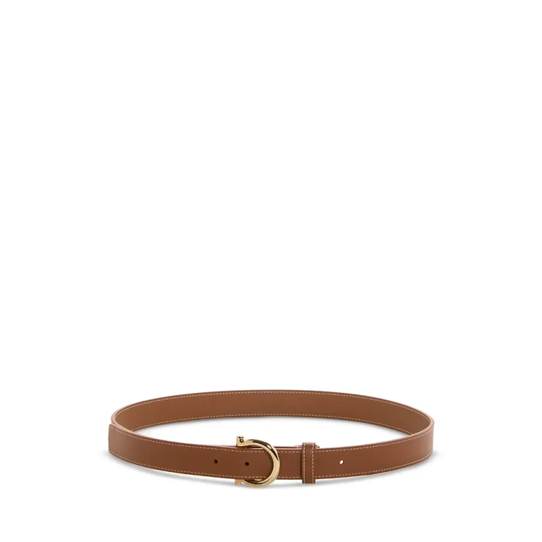 Ferragamo Dames Gancini leren riem