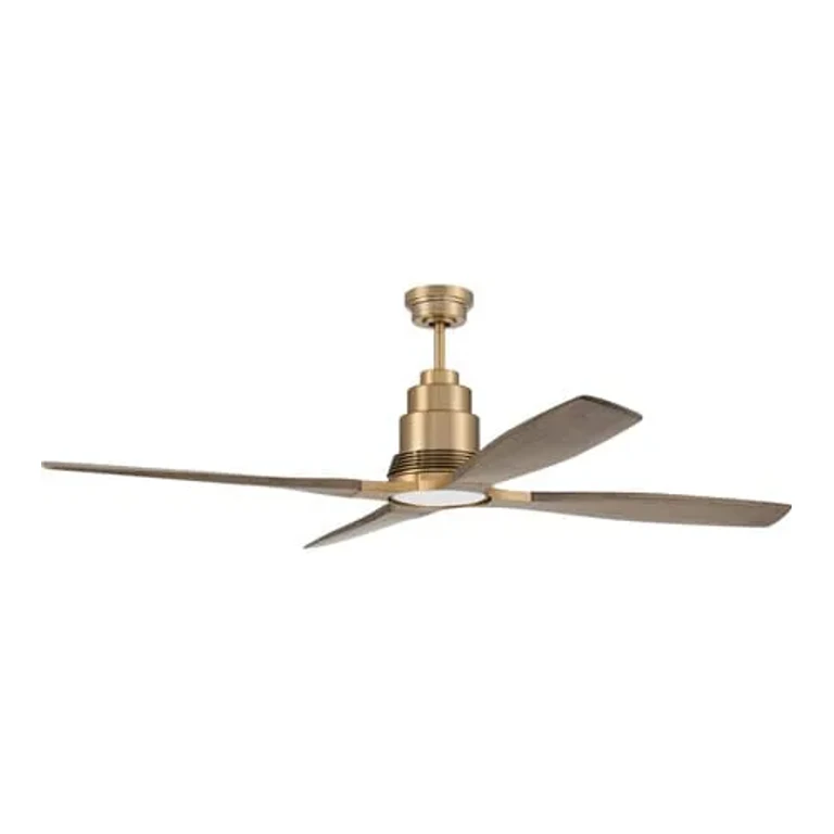 Satin Brass 60"Ceiling Fan from the Ricasso Collection