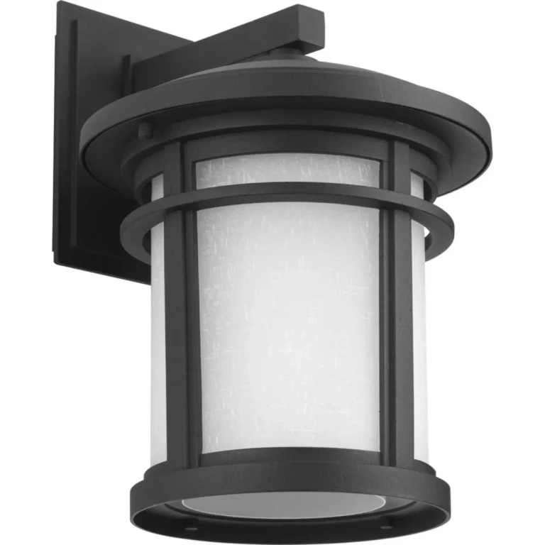 Black LED Wall Lantern from the Wish Led Collection