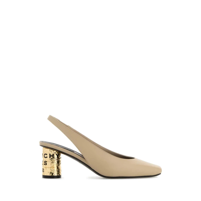 Givenchy Beige Leather Tape Pumps
