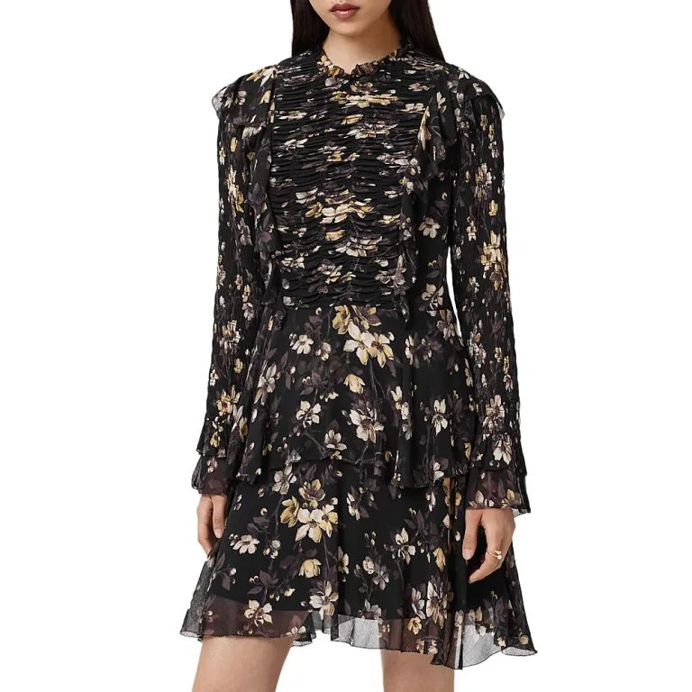 Allsaint Portia Shirred Dress
