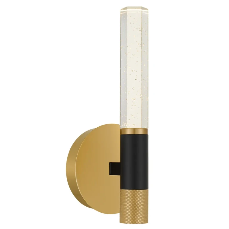 Brushed Gold Wall Sconce from the Davies Collection