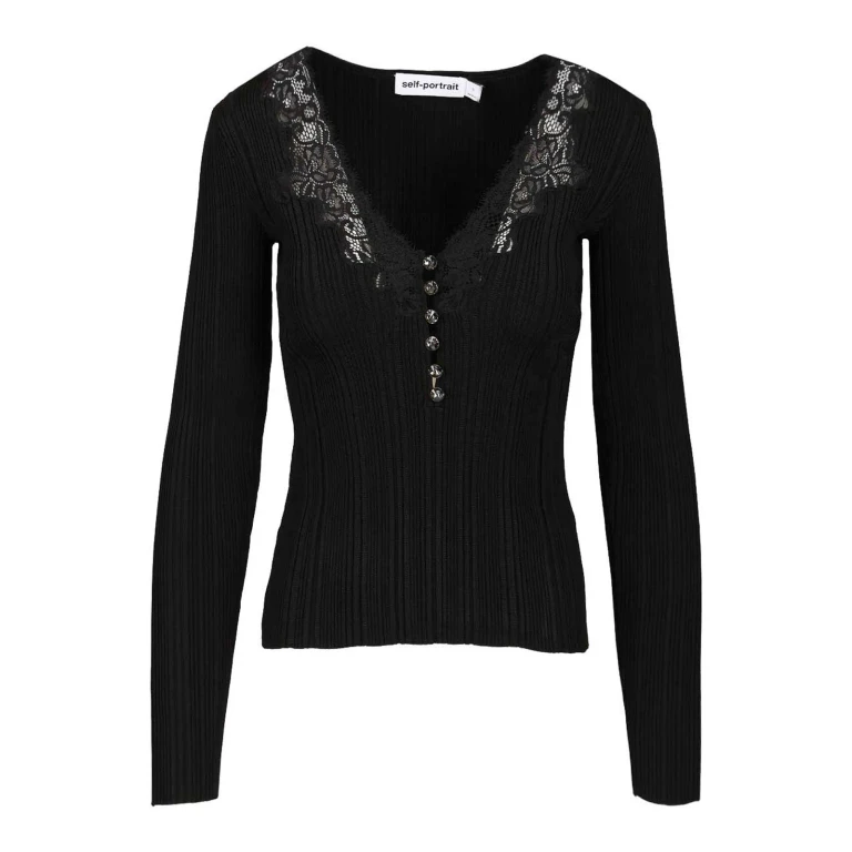 Self Portrait Top - Noir