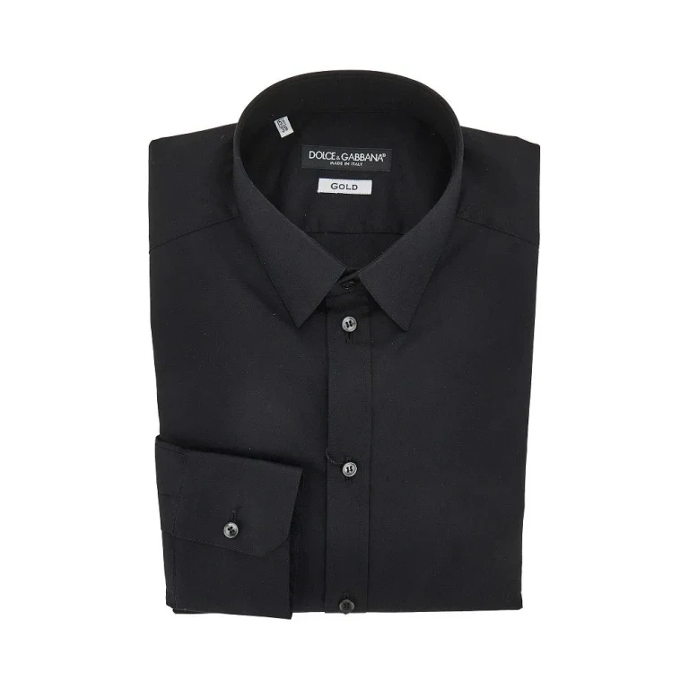 Dolce & Gabbana Stretch Popeline Gold Fit Overhemd