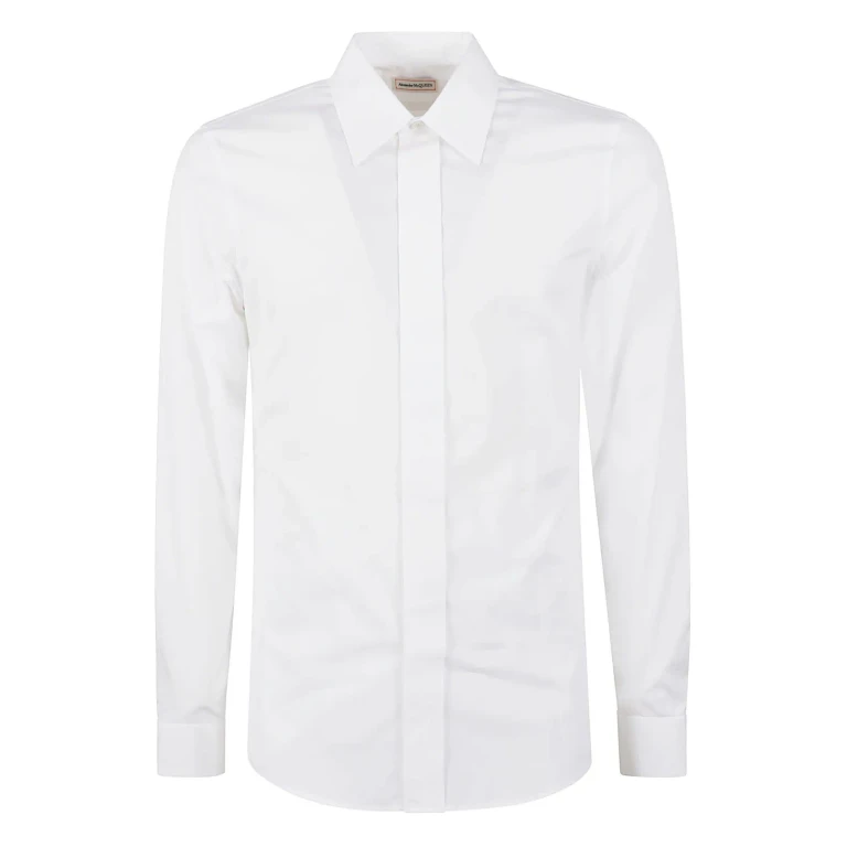 Alexander McQueen overhemd met ronde zoom en slim fit