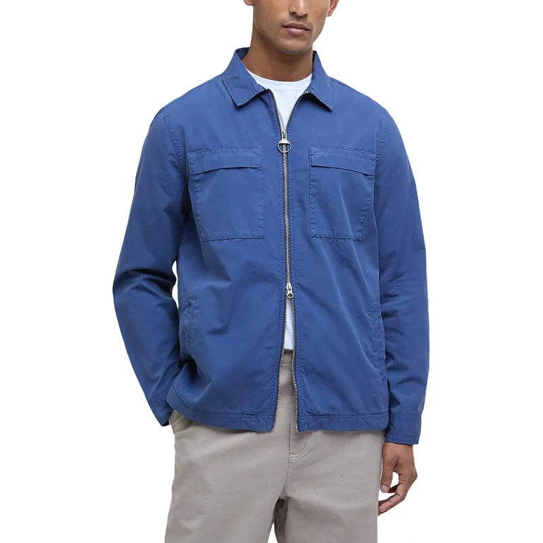 Barbour Glendale Regular Fit Front Zip Shirt Jacket