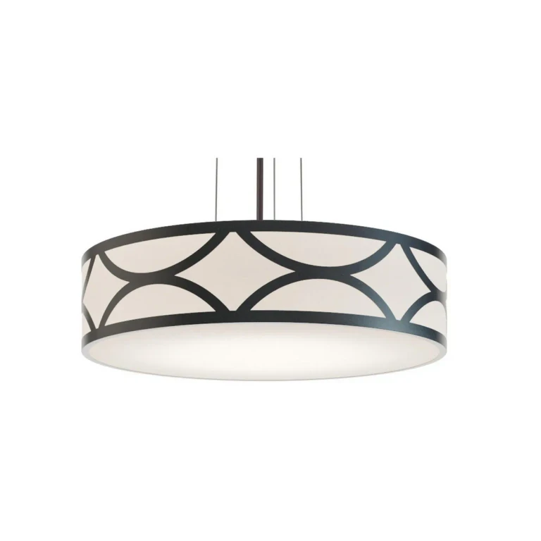 Black LED Pendant from the Lake Collection