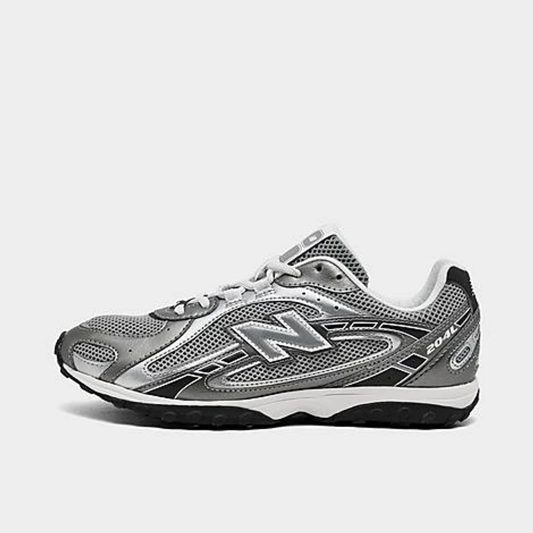 New Balance Women's 204L Casual Shoes in Silver/Metallic/Black Size: 5.5