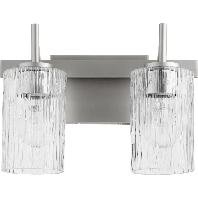 Satin Nickel Two Light Vanity from the 520 Lighting Series Collection