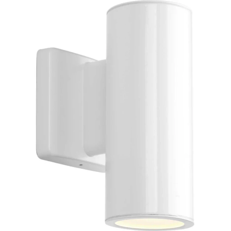 White LED Wall Lantern from the 3In Cylinders Collection