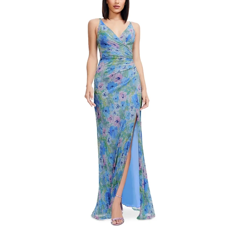 Dress the Population Jordan Side Ruched Gown