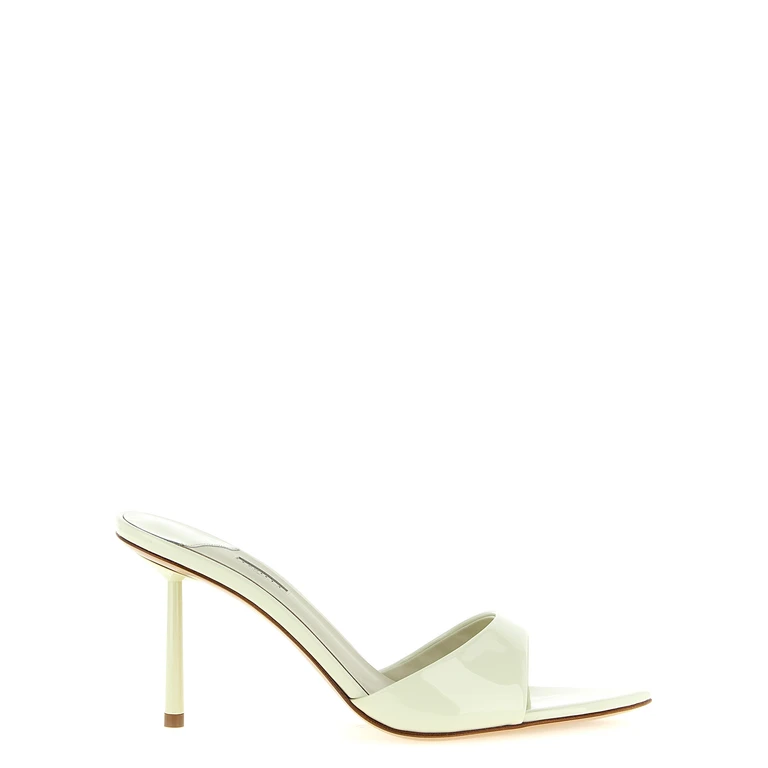 Le Silla Bicolor Calfskin Stiletto Heel Sandals - Women