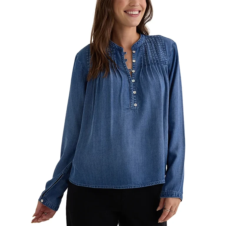 Bella Dahl Long Sleeve Pintuck Blouse