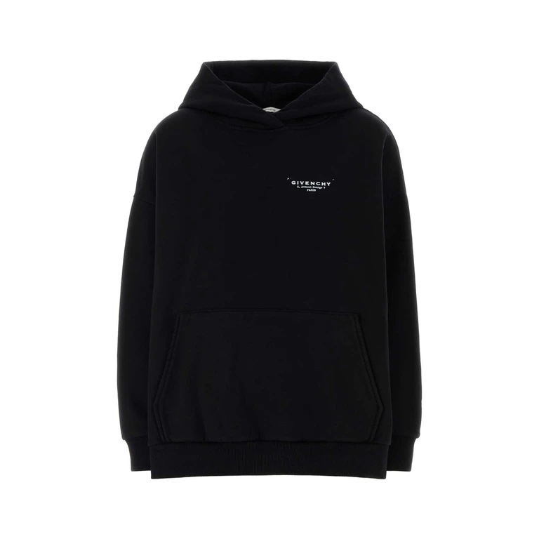 Givenchy Black Cotton Oversize Sweatshirt Exterior: Felpe - Women