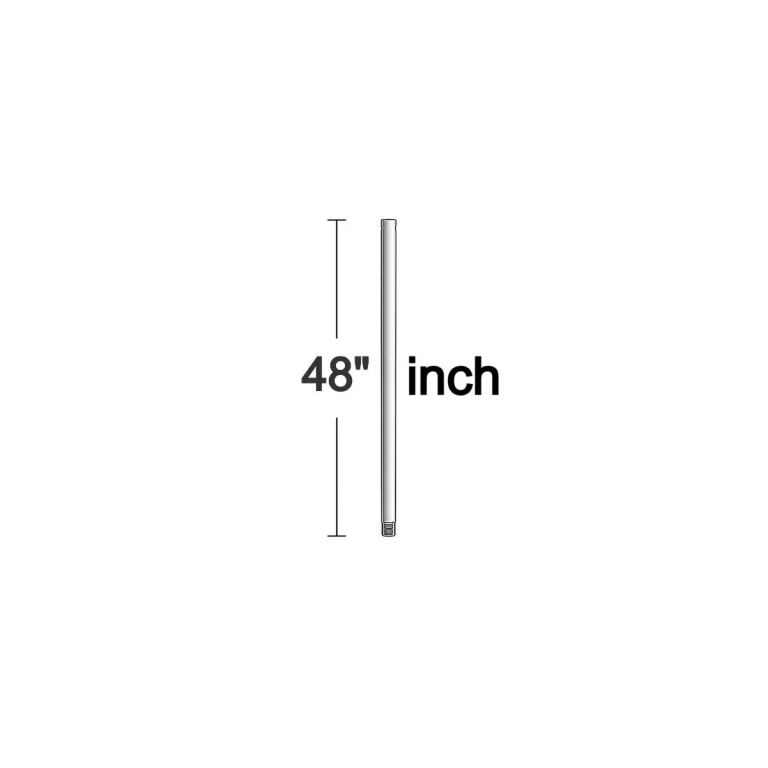 Visual Comfort Fan 48" Downrod in Polished Nickel