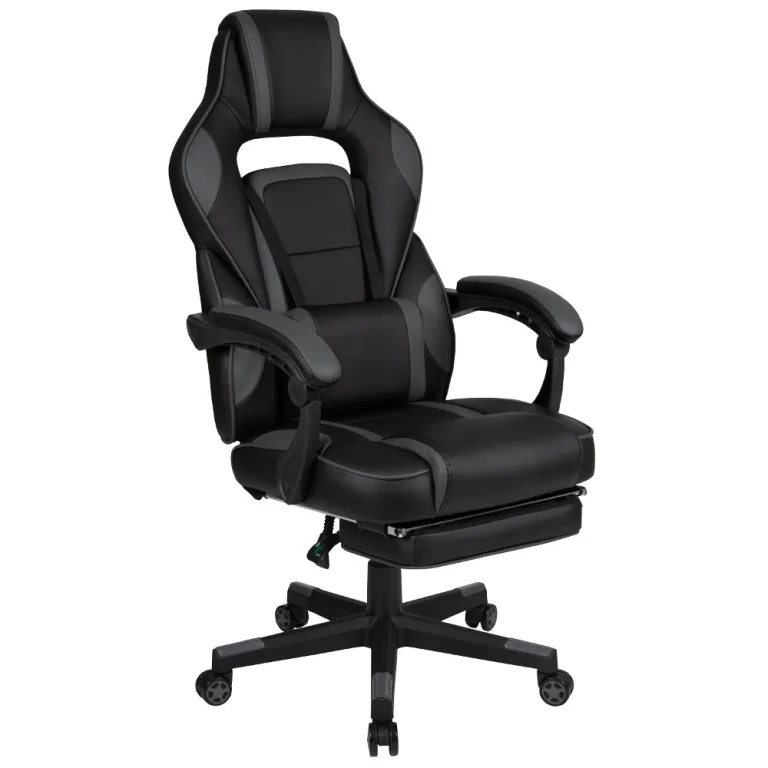 Gray and Black Gaming Swivel Chair - X40