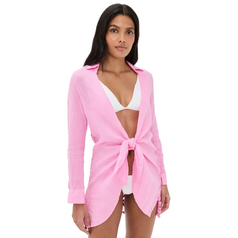 PQ Swim Lace Millie Tie Tunic Wisteria XS/S