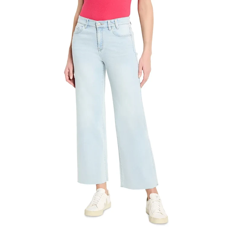 Nic+Zoe Weekend High Rise Wide Leg Jeans in Bluestone