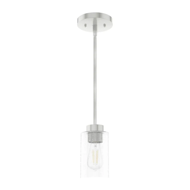 Hunter Hartland 1-Light Mini Pendant in Brushed Nickel