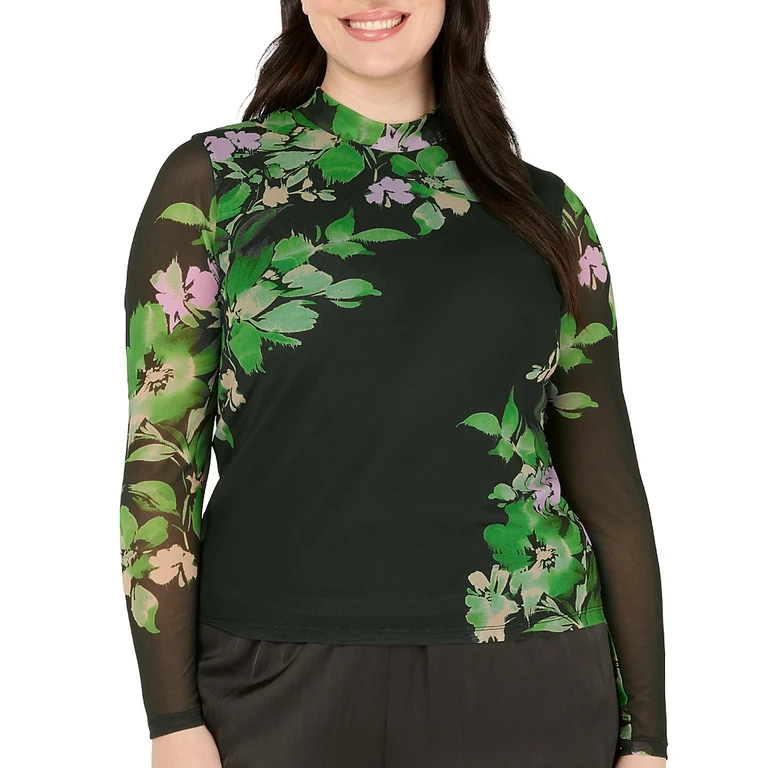 Estelle Plus Fiora Mesh Top