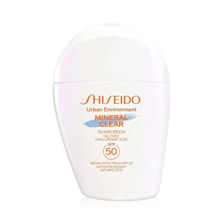 Shiseido Urban Environment Mineral Clear Sunscreen Spf 50 100% Mineral Sunscreen for Face 1 oz.