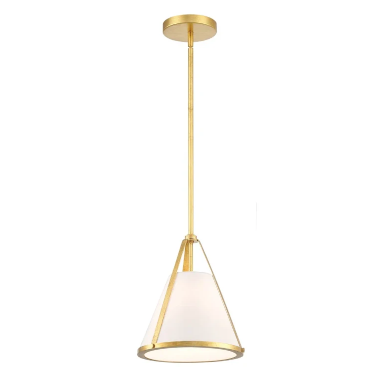 Antique Gold One Light Pendant from the Fulton Collection
