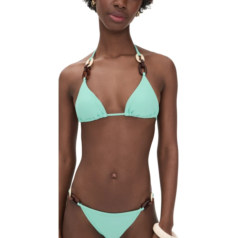 Ramy Brook Nancy Bikini Top Seaglass XS