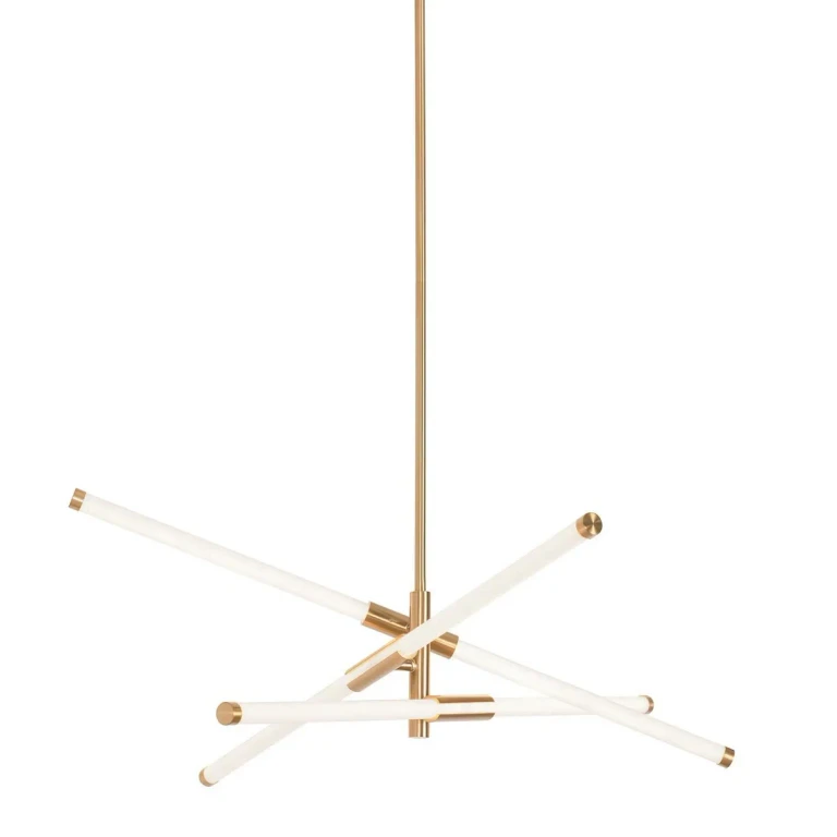 Rusnak LED Pendant in Satin Brass