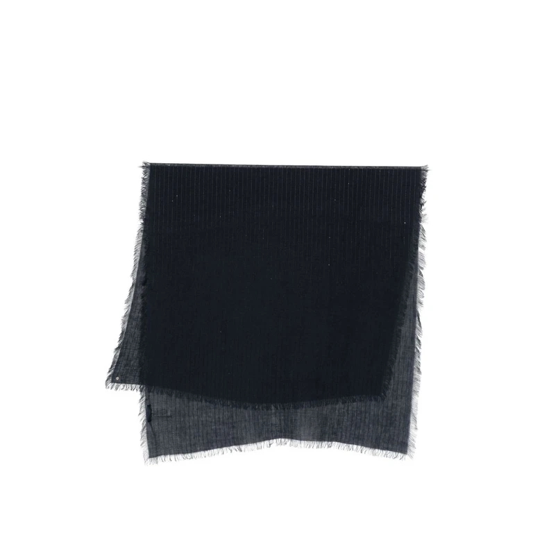 Fabiana Filippi Scarfs Blue Linen/flax - Women