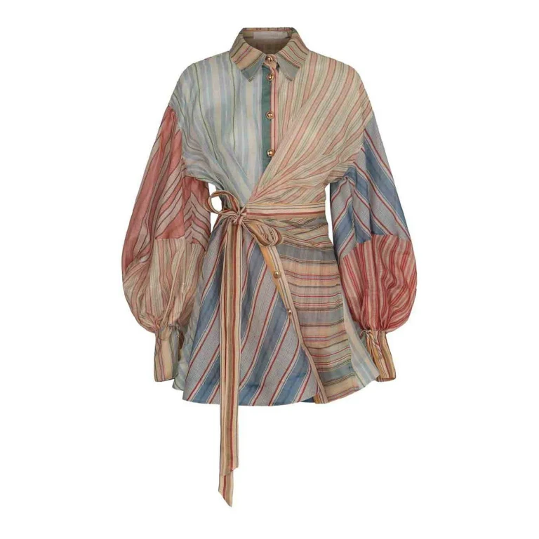 Zimmermann Rebellion 条纹迷你连衣裙