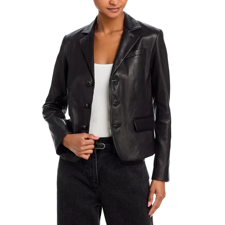 Frame The Leather Smart Blazer