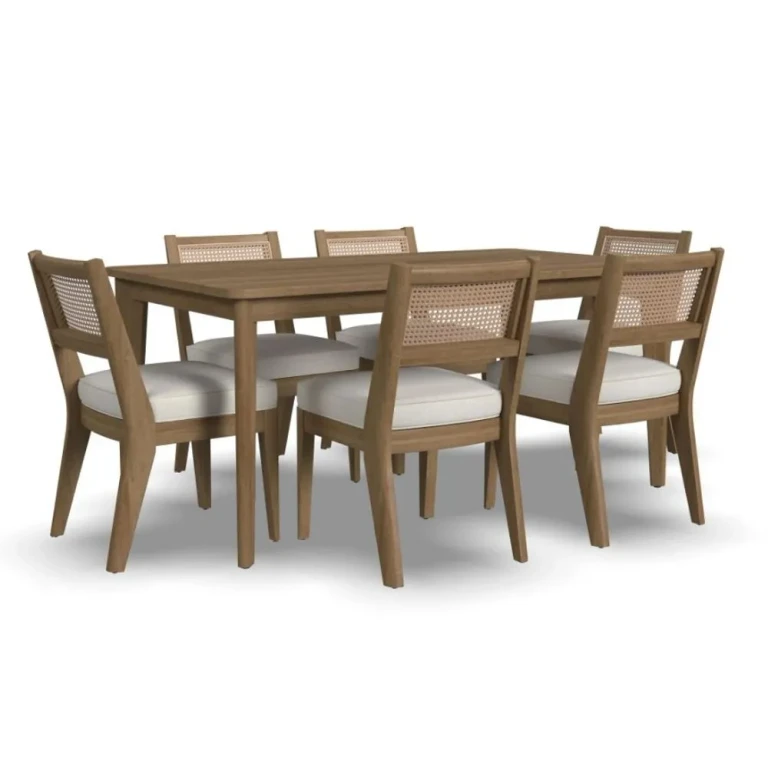 Brentwood Light Oak Rectangular Table and 6 Chairs