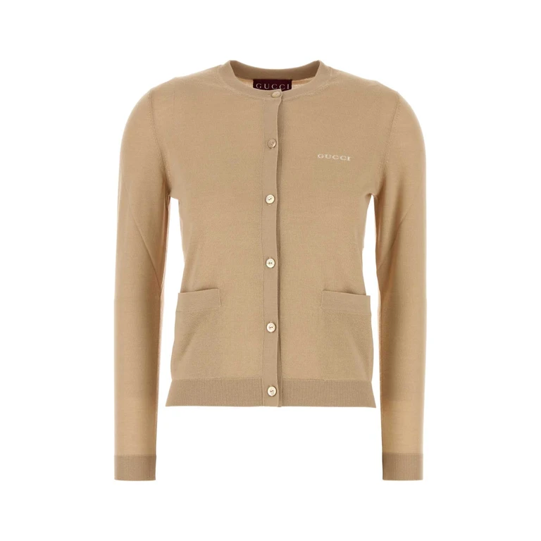 Gucci Beige Cashmere Blend Cardigan