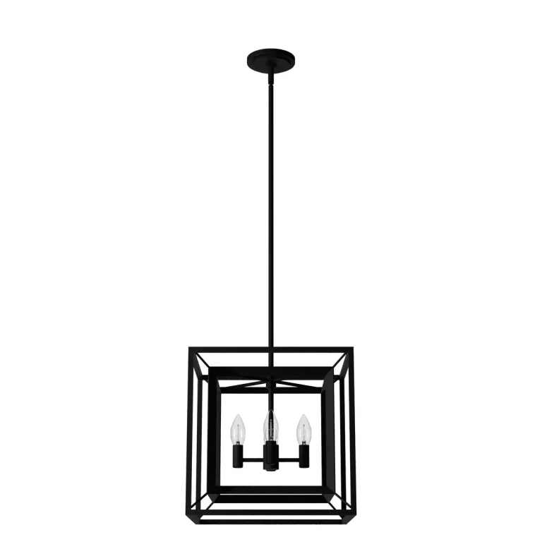 Natural Black Iron Four Light Chandelier from the Doherty Collection