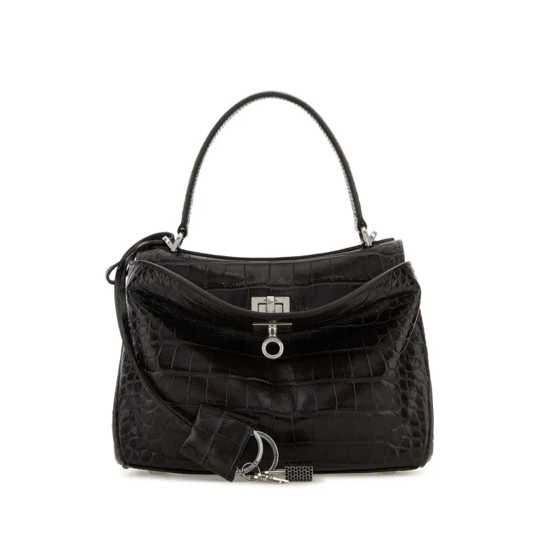 Balenciaga Brown Leather Mini Rodeo Handbag