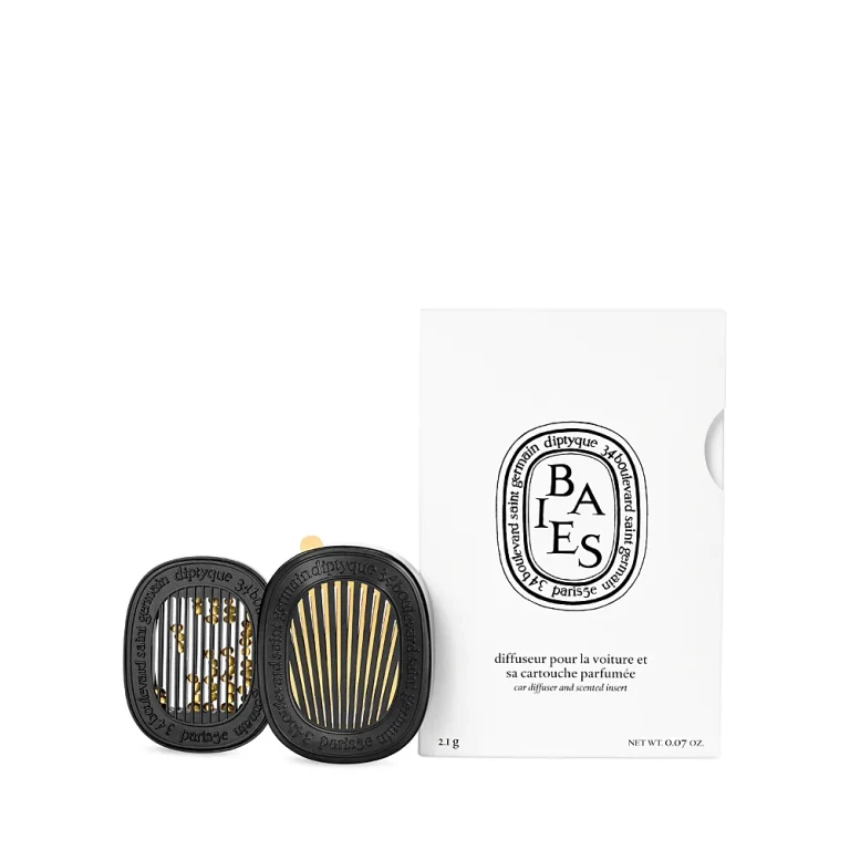 diptyque Baies (Berries) Car Fragrance Diffuser and Refill Insert Set 0.07 oz.