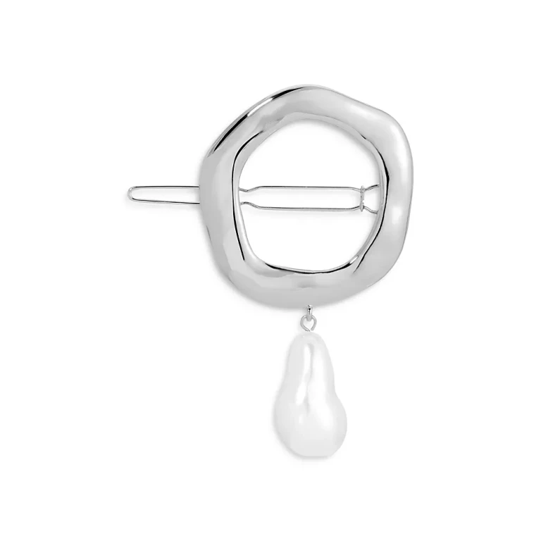 Ettika Cultured Freshwater Pearl Circle Barrette