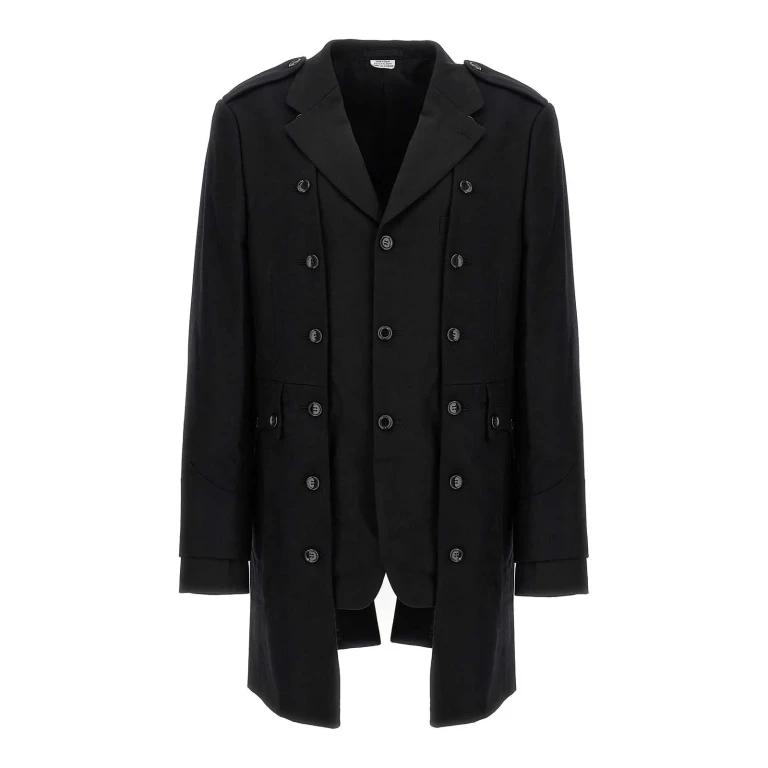 Comme Des Garcons Hommes Plus Manteau Court - Noir