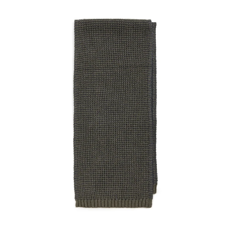 Faherty Plaited Waffle Scarf Forest One Size