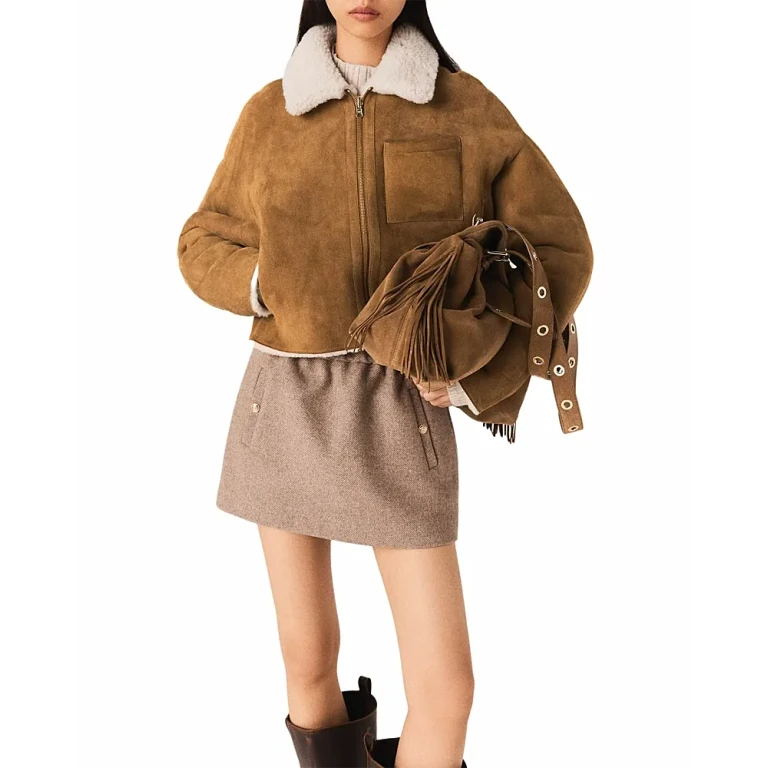 Maje Reversible Shearling Jacket