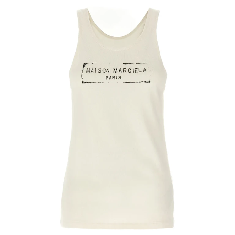 Camiseta de tirantes de algodón Maison Margiela