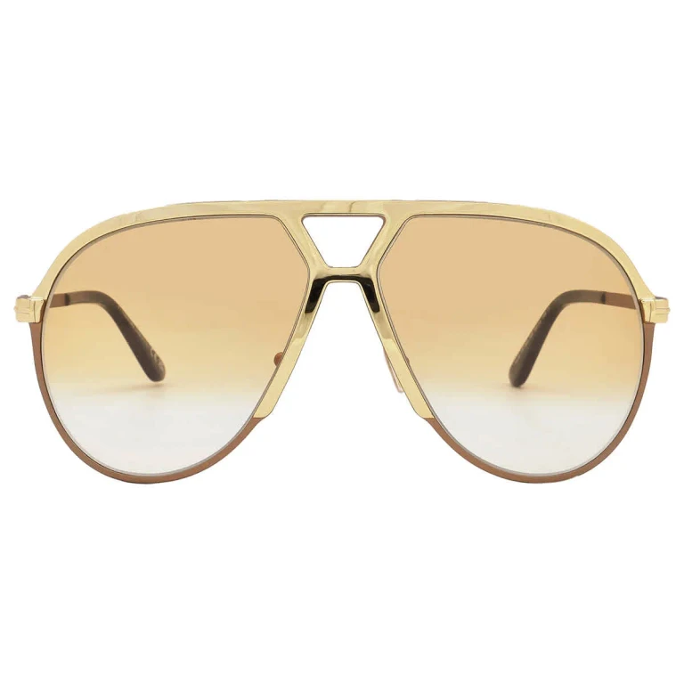 Tom Ford Xavier Brown Gradient Pilot Mens Sunglasses FT1060 30F 64