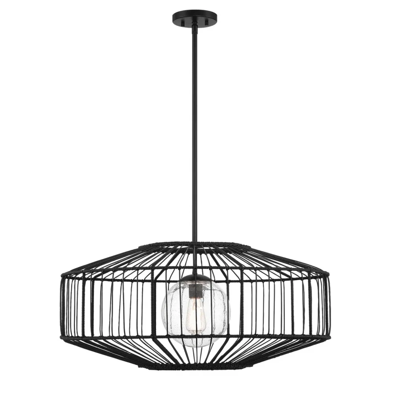 Marcy 1-Light Pendant in Matte Black
