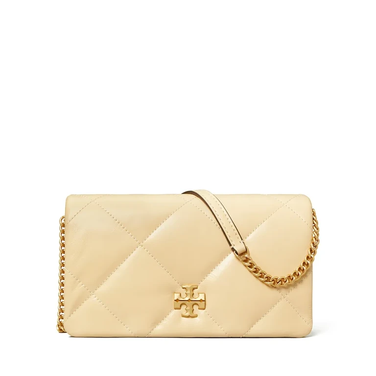 Tory Burch Kira Diamond Quilt Leather Chain Wallet