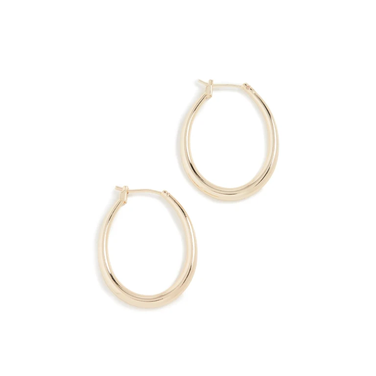 SHASHI Ovale Hoops Gold One Size