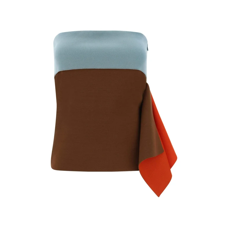 Fendi Multicolor Stretch Wool Blend Top