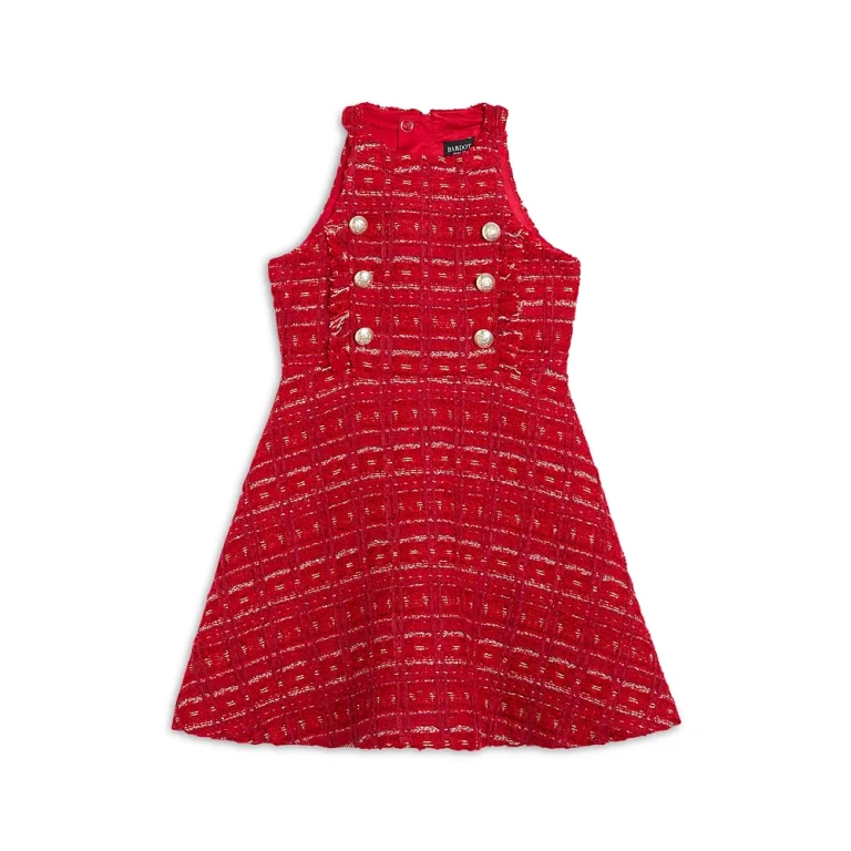 Bardot Girls' Roma Boucle Sleeveless Dress - Little Kid, Big Kid