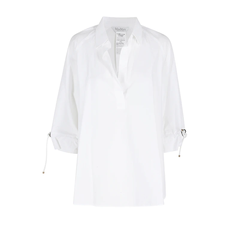Max Mara Adorni White Cotton Camicia - Women