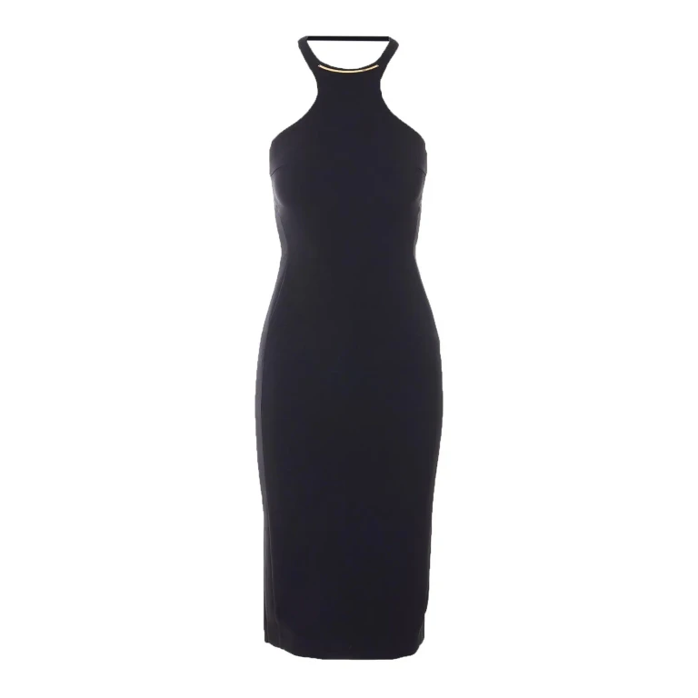 Elisabetta Franchi Robe Au Genou - Noir